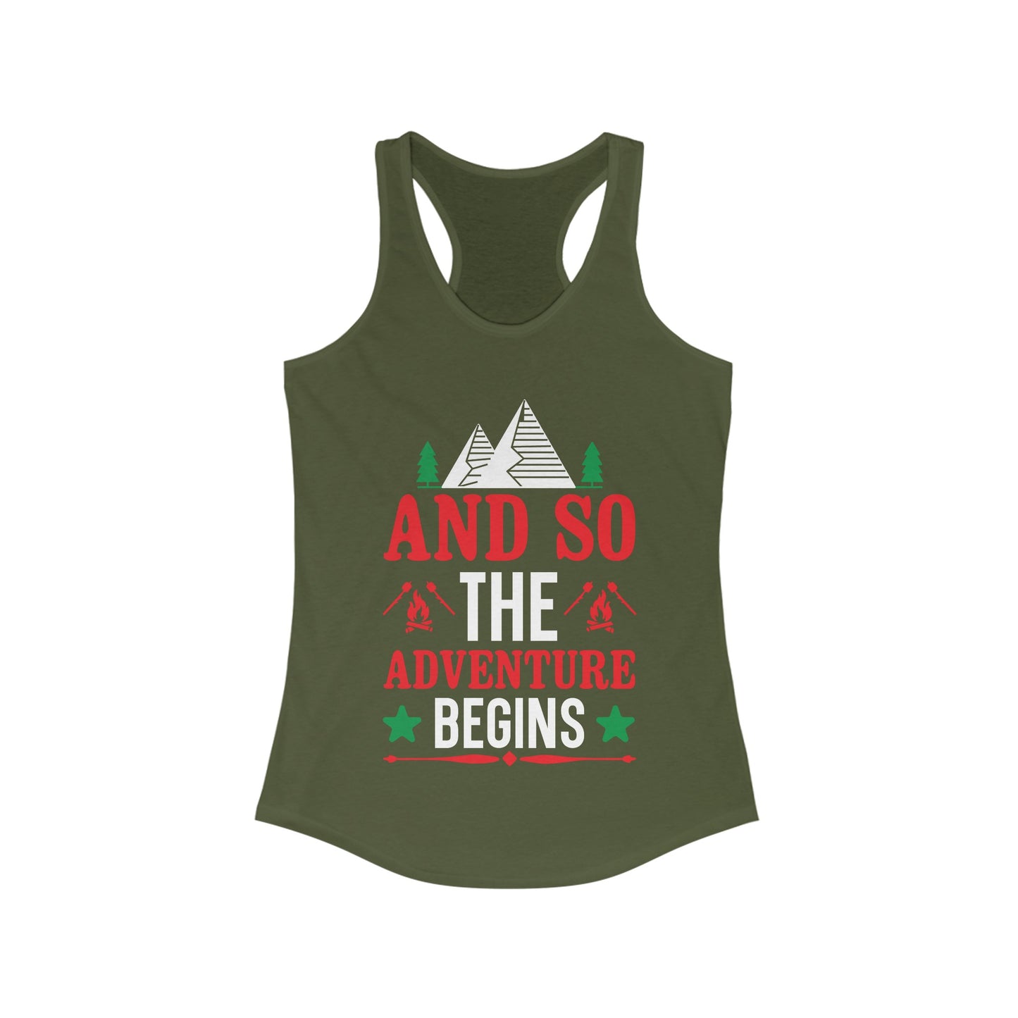 And So The Adventure Begins - Women's Ideal Racerback Tank - Tank Top Gift For Her