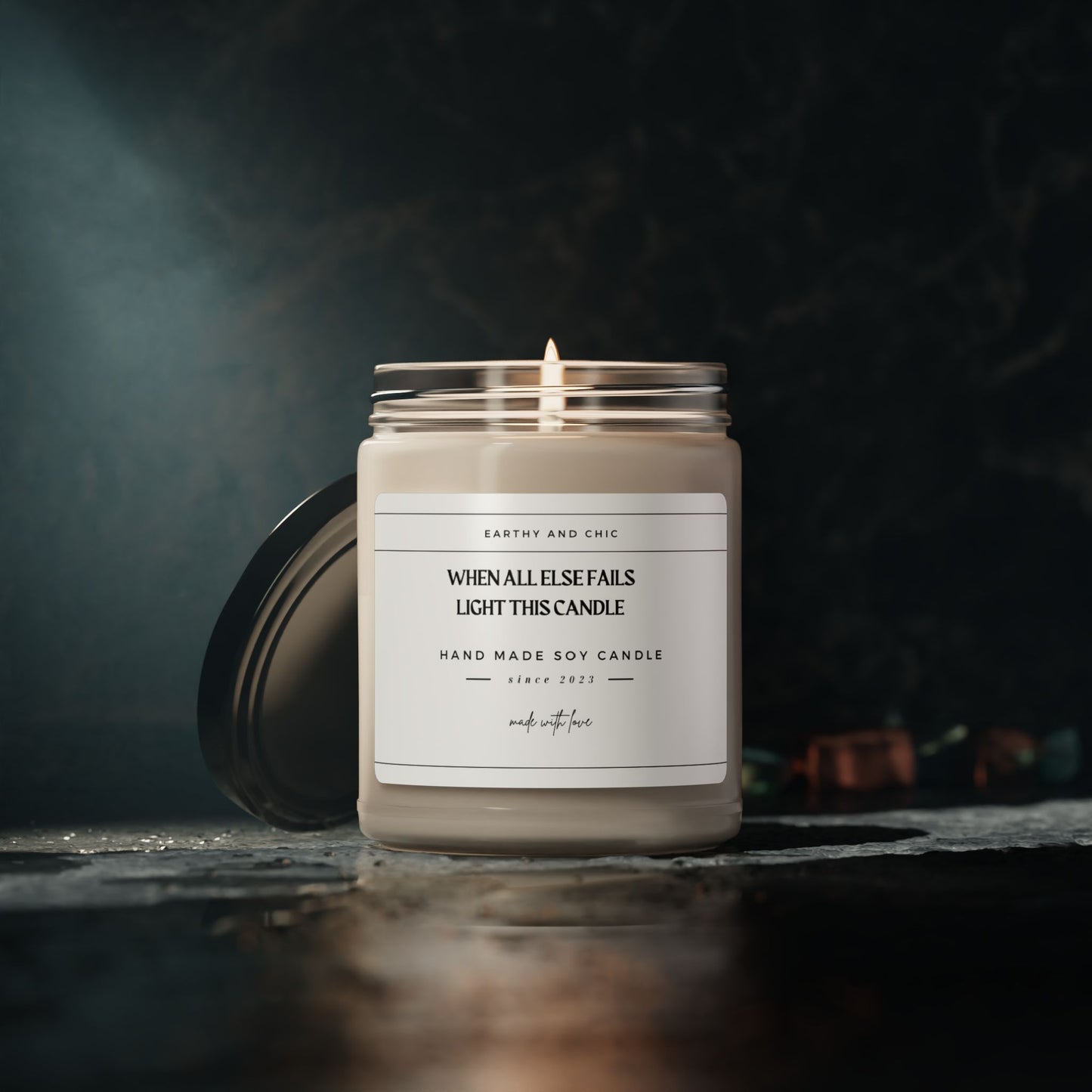 When All Else Fails Light This Candle Scented Soy Candle, 9oz