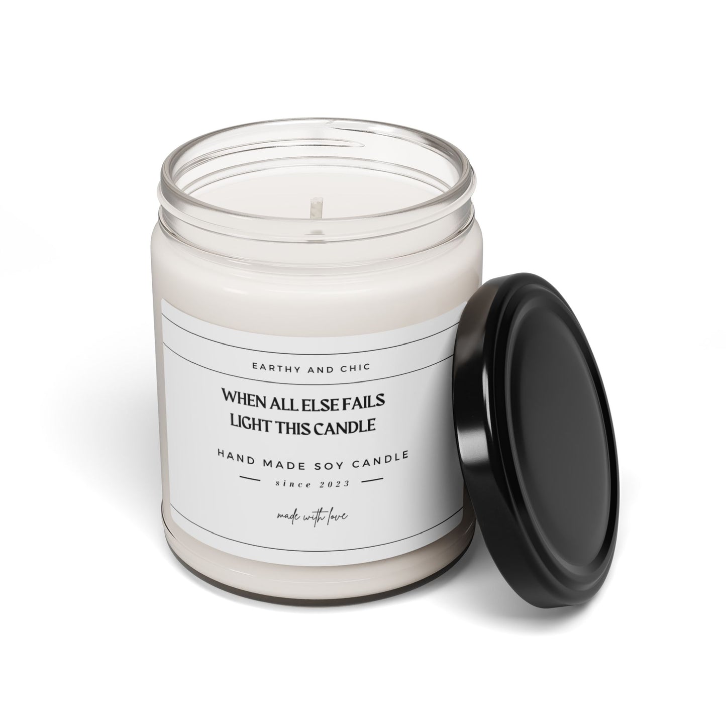 When All Else Fails Light This Candle Scented Soy Candle, 9oz